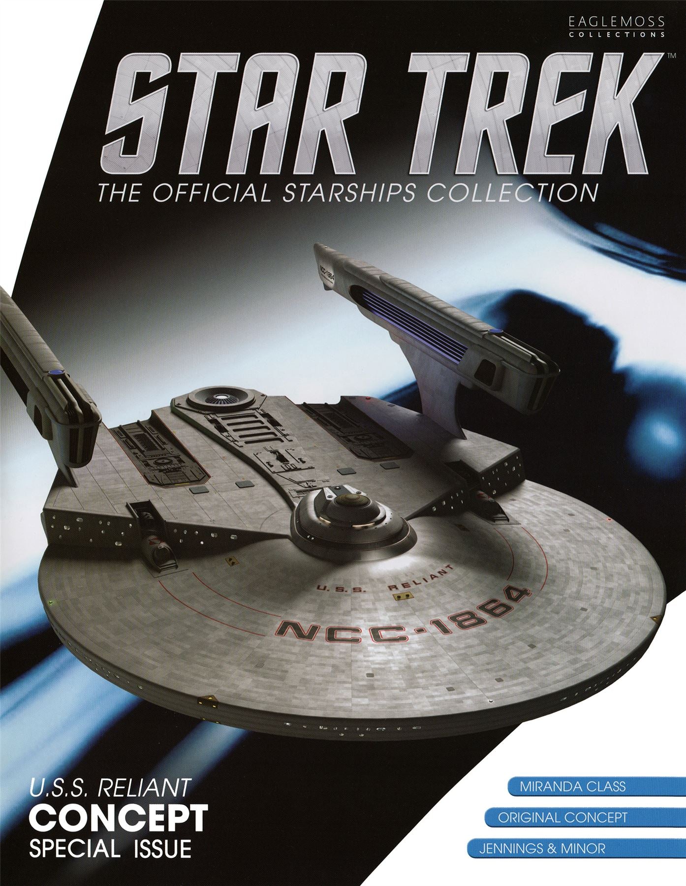 #24 U.S.S. Reliant Concept SPECIAL ISSUE Model Die Cast Ship (Eaglemoss / Star Trek)