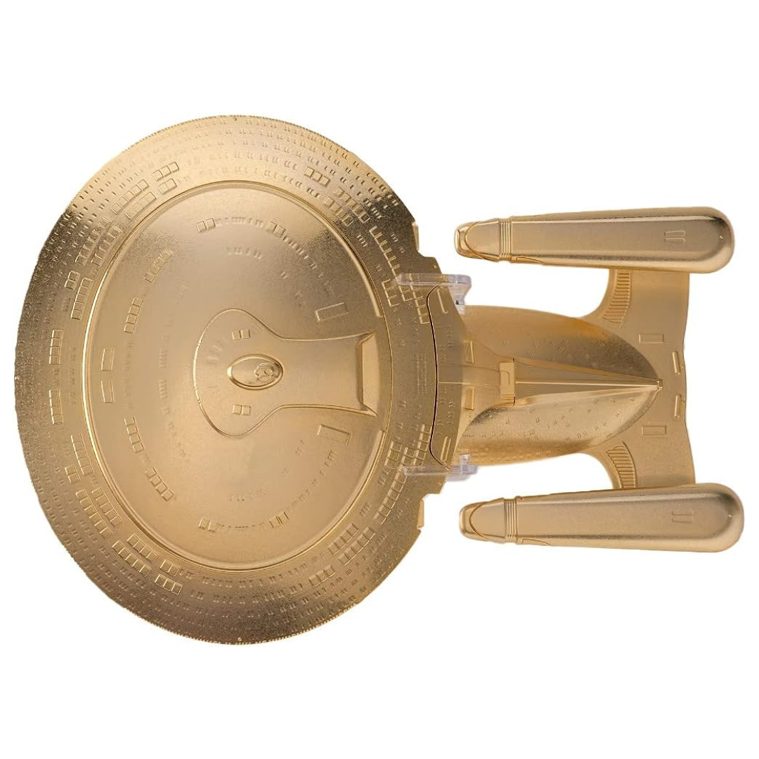 #01 Gold U.S.S. Enterprise NCC-1701-D (Galaxy class) Model Die Cast Ship XL EDITION (Eaglemoss / Star Trek)
