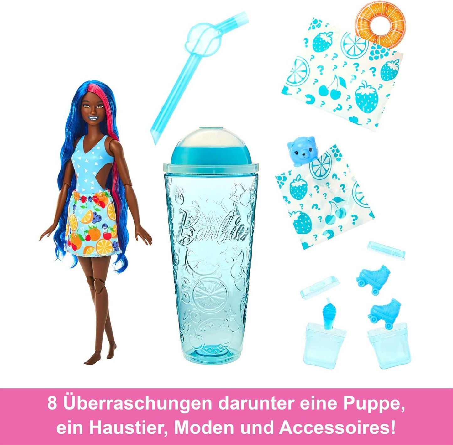Barbie Pop Reveal Fruit Series Fruit Punch Doll 8 Surprises HRW42