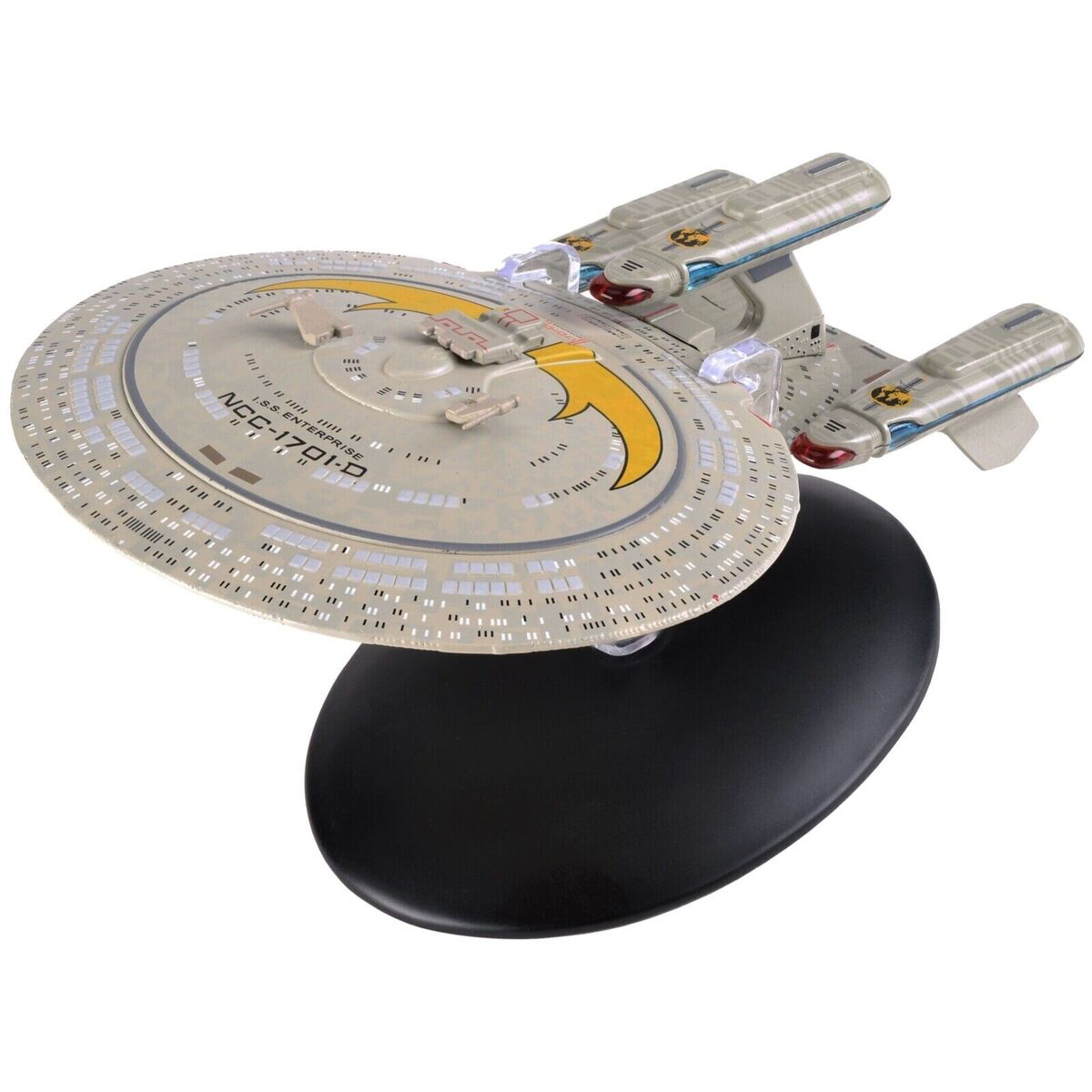 #17 I.S.S. Enterprise-D NCC-1701-D Mirror Universe (Paint Variant) Model Diecast Ship BONUS ISSUE (Eaglemoss / Star Trek)