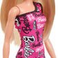 Barbie Fashion Doll with Straight Blonde Hair Pink Dress & Shoes HRH07