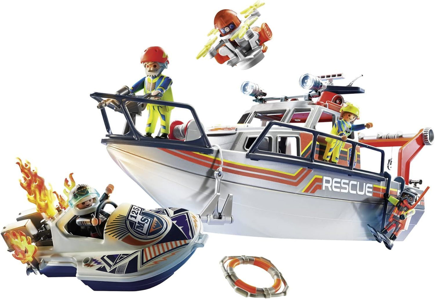 Fire Rescue with Personal Watercraft 70140 City Action Playset (Playmobil)