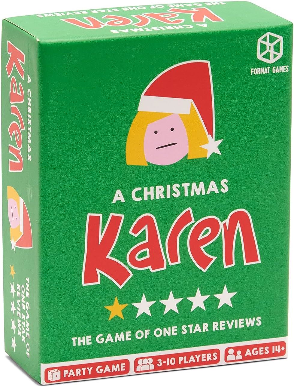 A Christmas Karen FMGKRNMAS01 – Format Games Humorous Holiday Card Game for Adults & Families