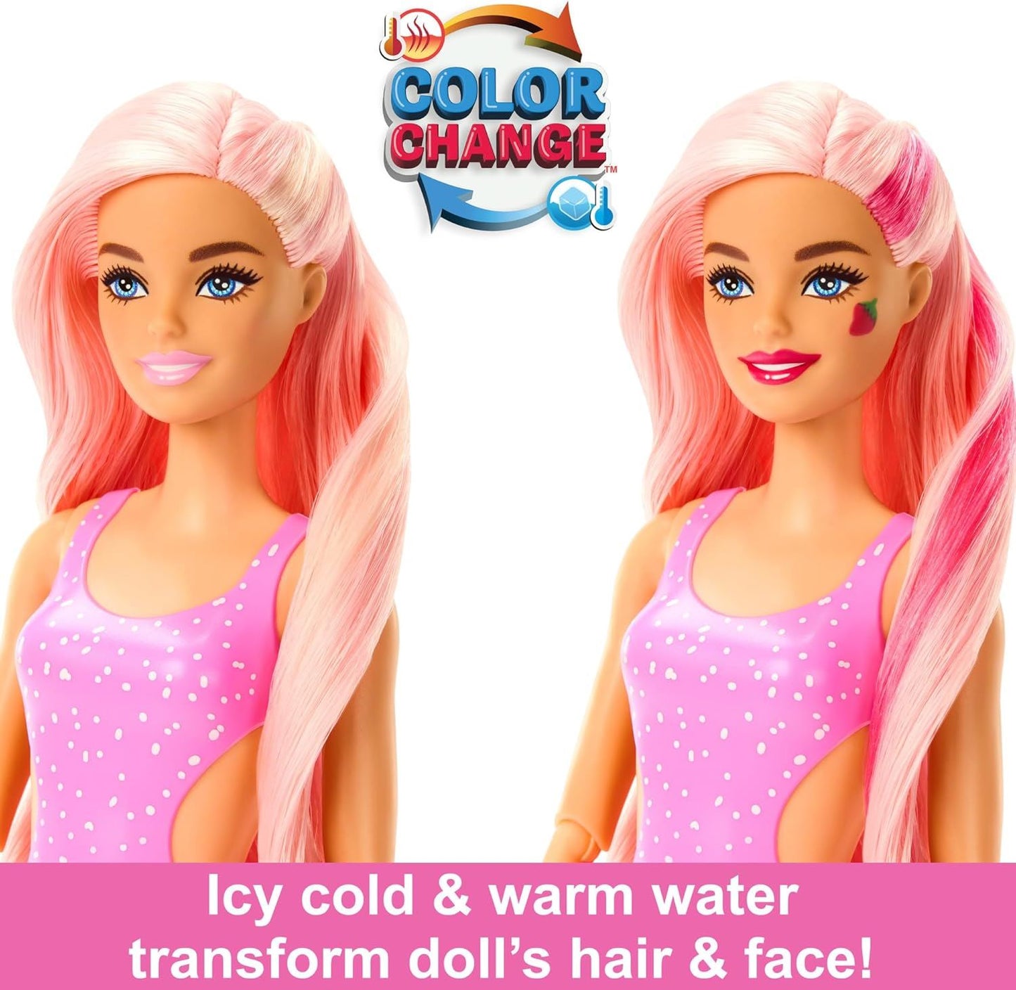 Barbie Pop Reveal Fruit Series Strawberry Lemonade Doll 8 Surprises HRW41