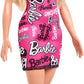 Barbie Fashion Doll with Straight Blonde Hair Pink Dress & Shoes HRH07
