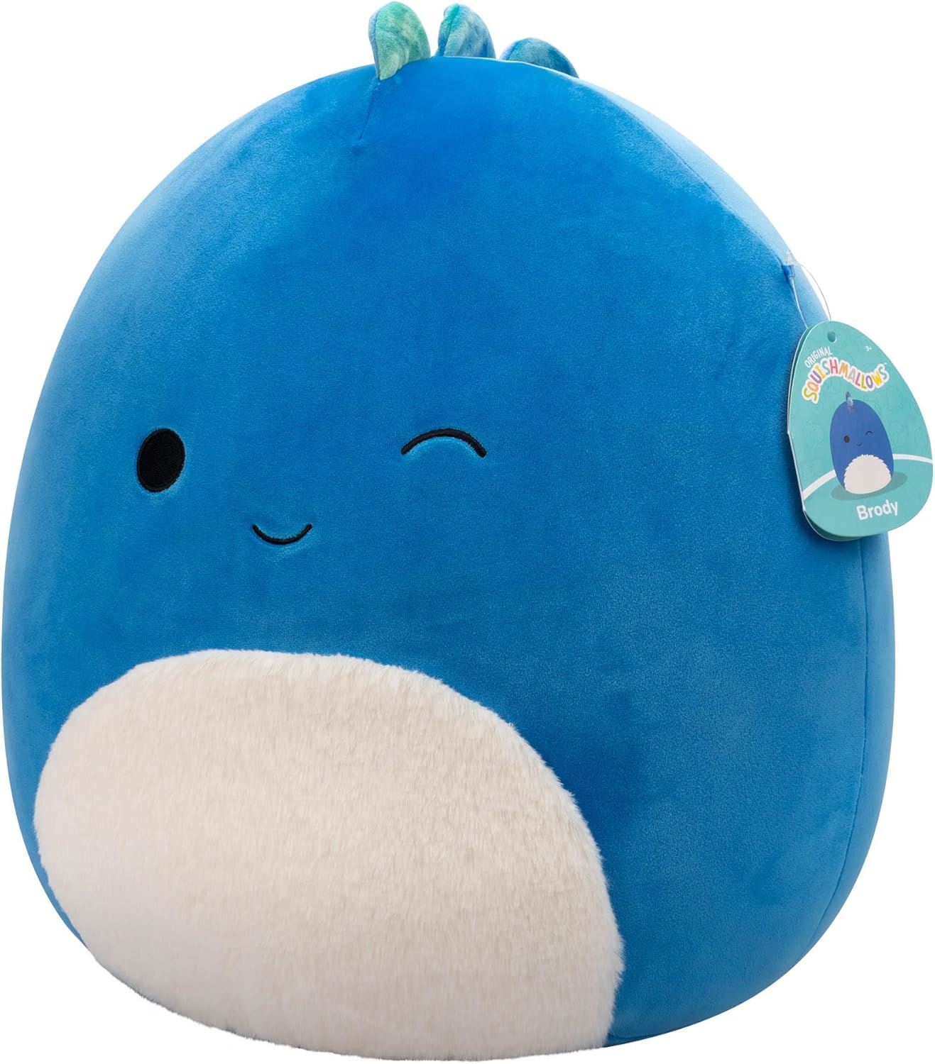Brody the Winking Dark Dino 16″ Plush SQCR06633 – Squishmallows Ultrasoft Large Dinosaur Stuffed Toy | Official Kellytoy Collectible Plush