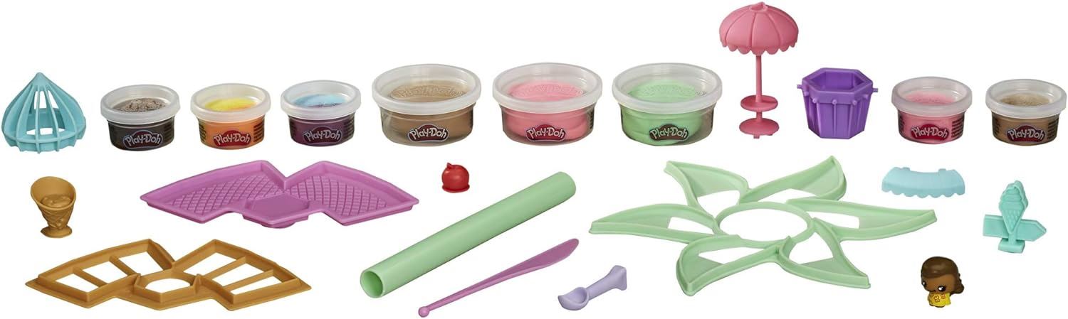 Play-Doh Builder Ice Cream Stand Toy Building Kit Age 5+ Non-Toxic (E9040)