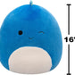Brody the Winking Dark Dino 16″ Plush SQCR06633 – Squishmallows Ultrasoft Large Dinosaur Stuffed Toy | Official Kellytoy Collectible Plush