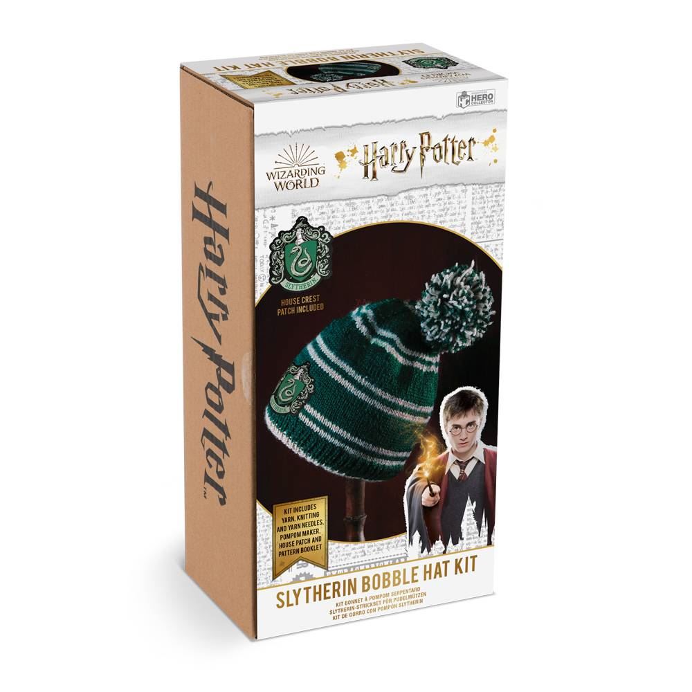 Slytherin Bobble Hat Knit Kit Beanie (Wizarding World / Harry Potter)