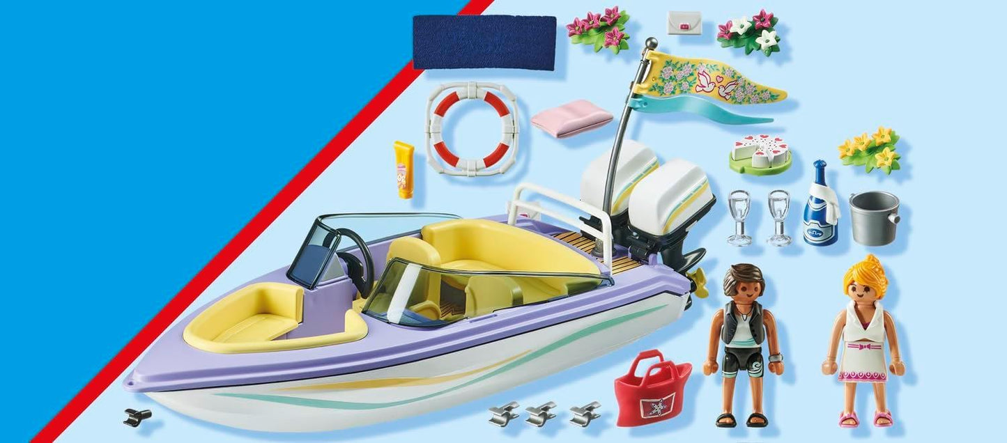 Playmobil City Life Wedding Honeymoon Speedboat Trip Promo Pack 68pcs Age 4+ 71366