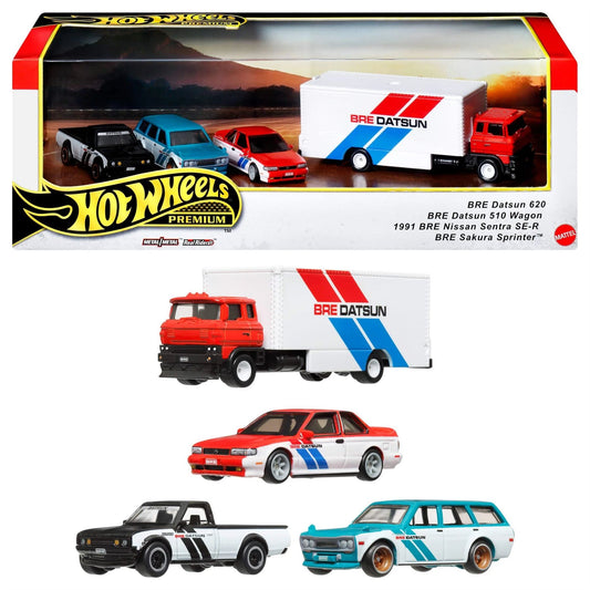 Hot Wheels Premium Collection Display Set BRE Datsun 4-Pack GMH39 Mattel
