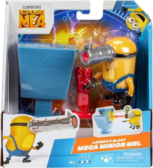 Launch & Blast MEGA MINION MEL 59281 Action Figure (Despicable Me 4)