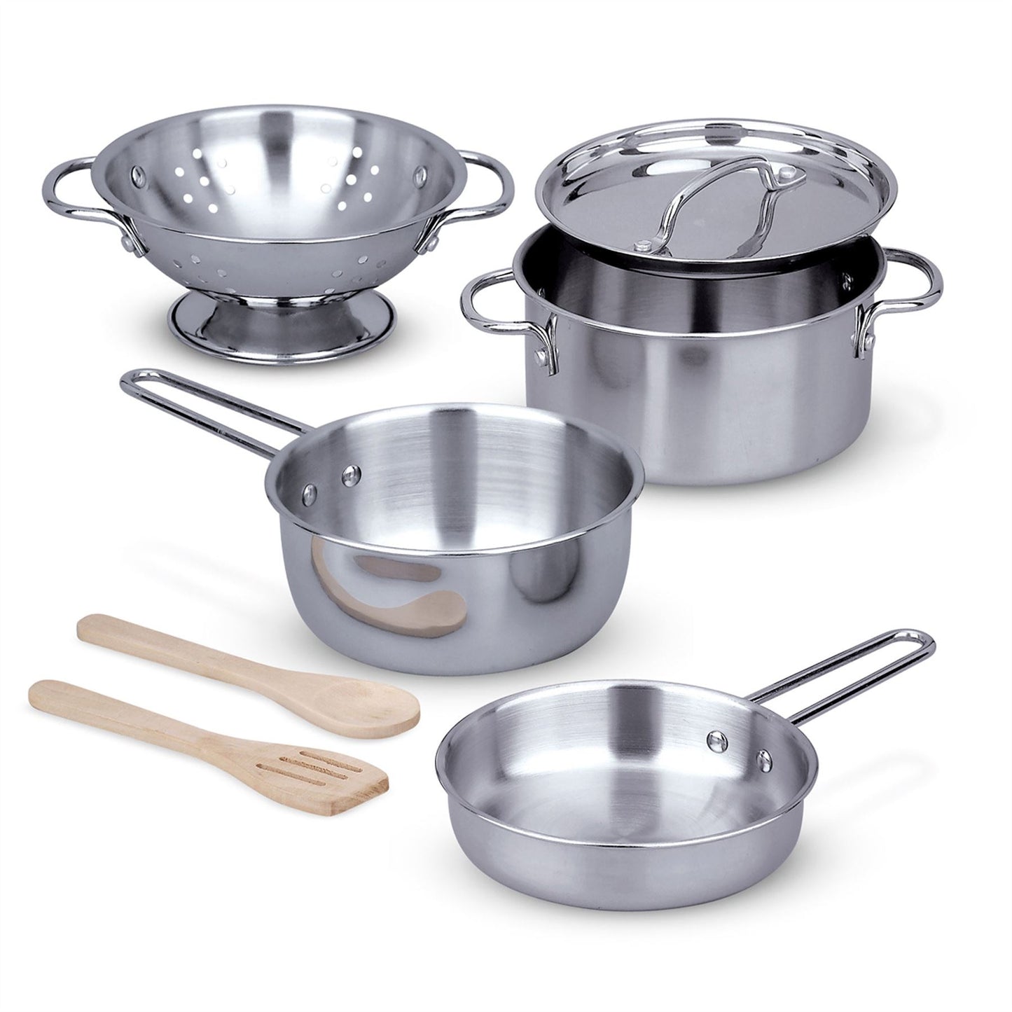 Stainless Steel Pots & Pans Play Set 14265 (Melissa & Doug)