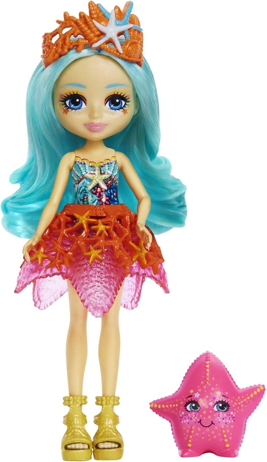 Staria Starfish & Beamy HCF69 Action Figure Doll (Royal Enchantimals Ocean Kingdom)