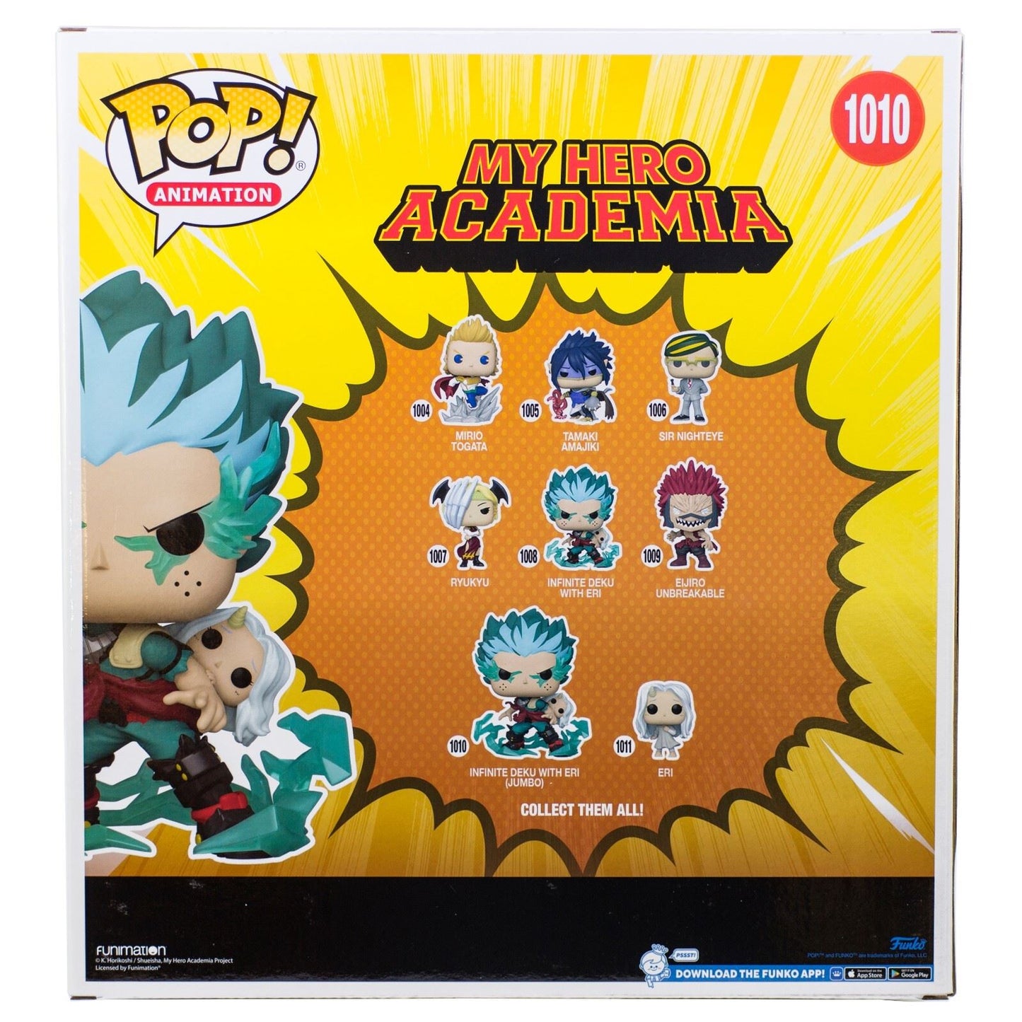 Infinite Deku with Eri #1010 10″ Pop! Animation Vinyl Figure – My Hero Academia Funko Jumbo Collectible Large Anime Figure