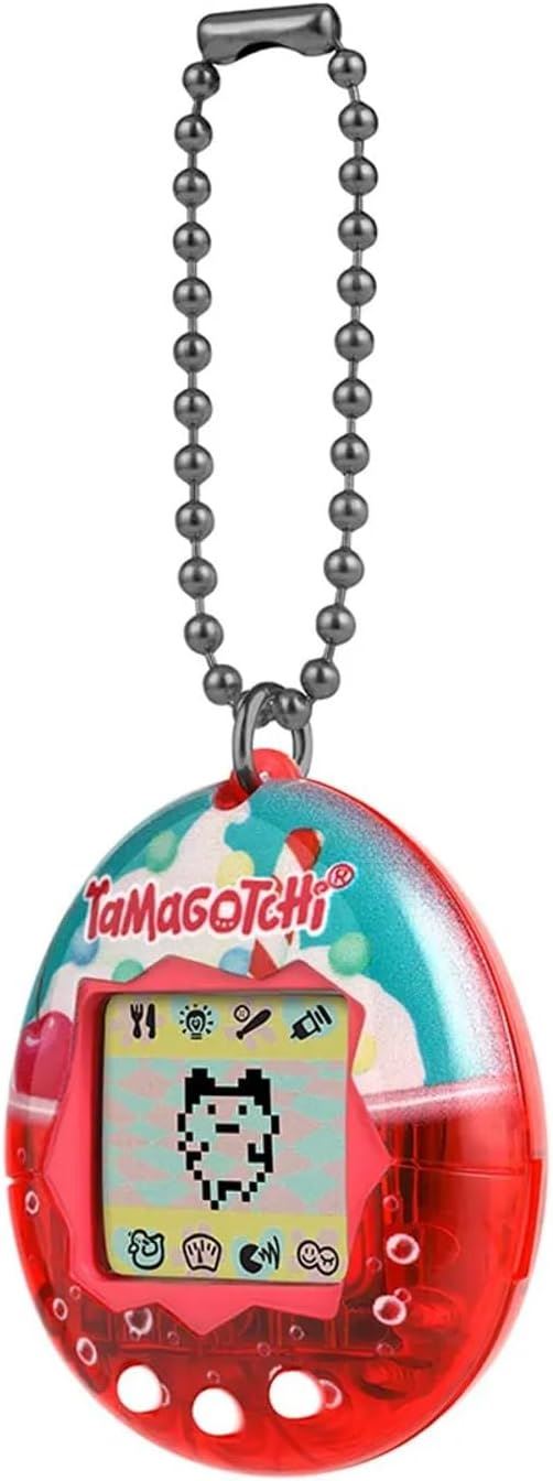 ICE CREAM FLOAT (Gen 2) | Retro 1997 Virtual Pet with Chain & Mini-Game (BANDAI Original Tamagotchi)