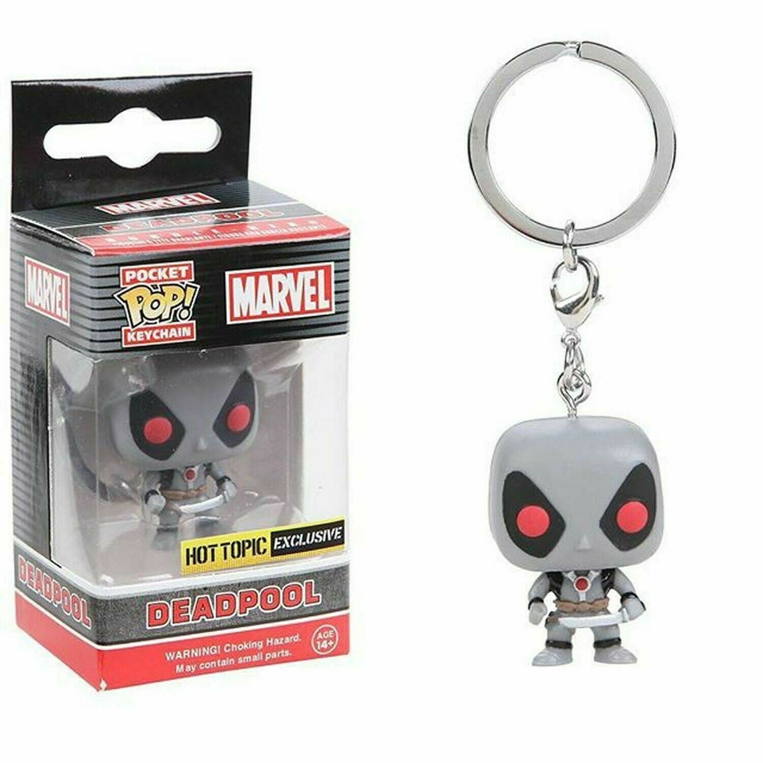 Funko DEADPOOL (X-Force) POCKET POP! Vinyl Keychain Grey Suit Mini Key Figure