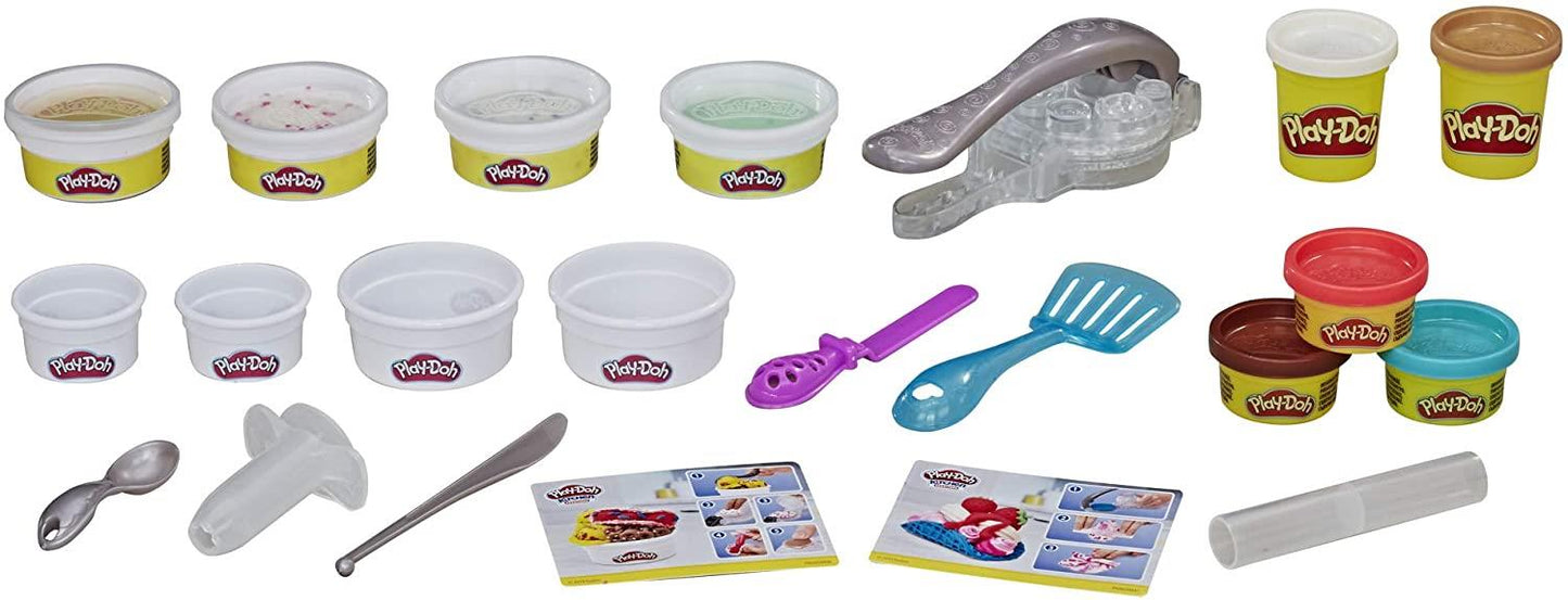 Rollzies Ice Cream Play-Doh Kitchen Creations Playset Modelling Clay