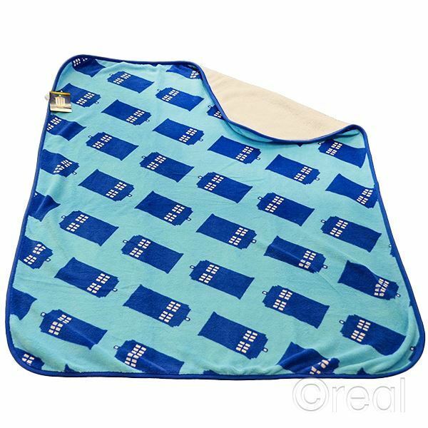 Doctor Who TARDIS Repeat Throw Blanket Police Box BBC Official
