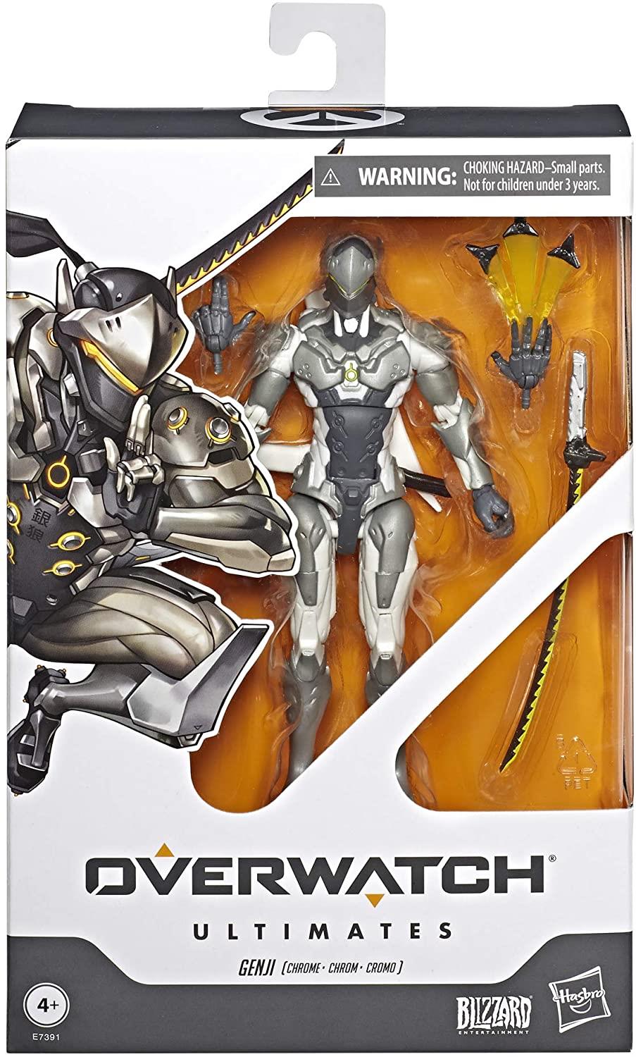 Genji Chrome Skin 6" Figure Overwatch Ultimates Series