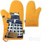Doctor Who Orange Dalek Oven Glove Mitt Pot Holder BBC Official
