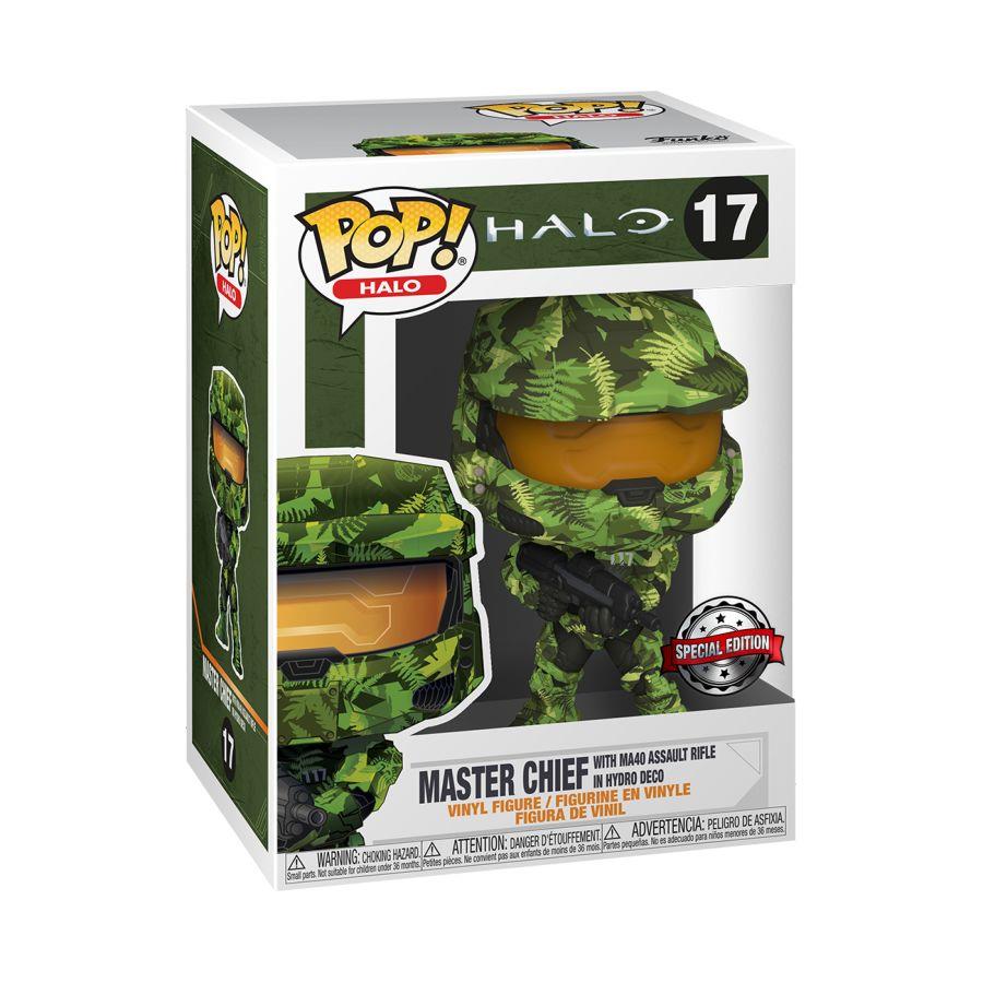 Funko POP! MASTER CHIEF MA40 Rifle Hydro Deco #17 Exclusive Vinyl Figure HALO