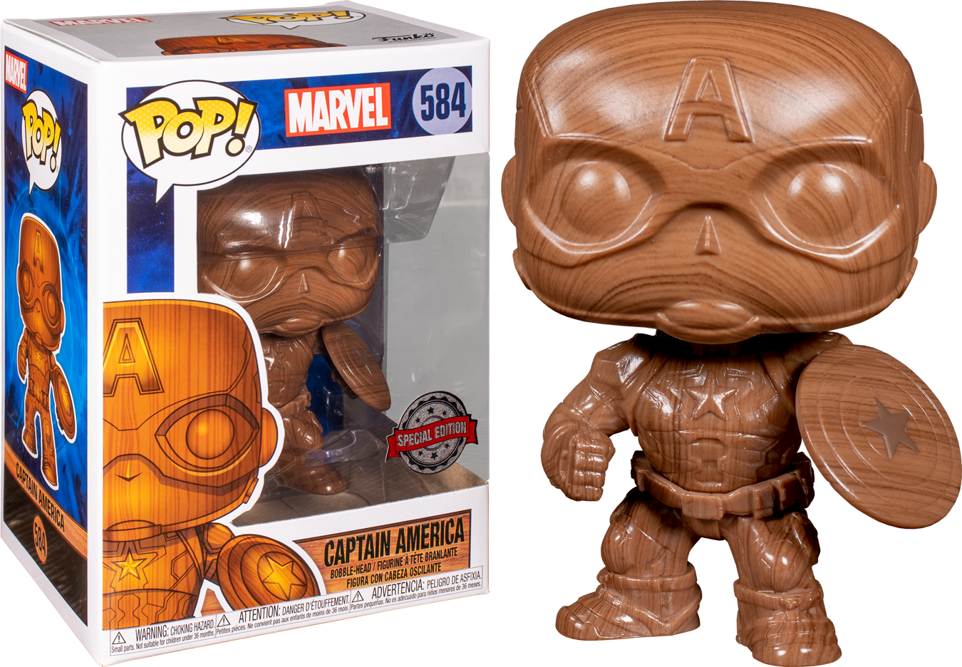 Captain America #584 SE Wood Deco Pop Vinyl (Marvel)