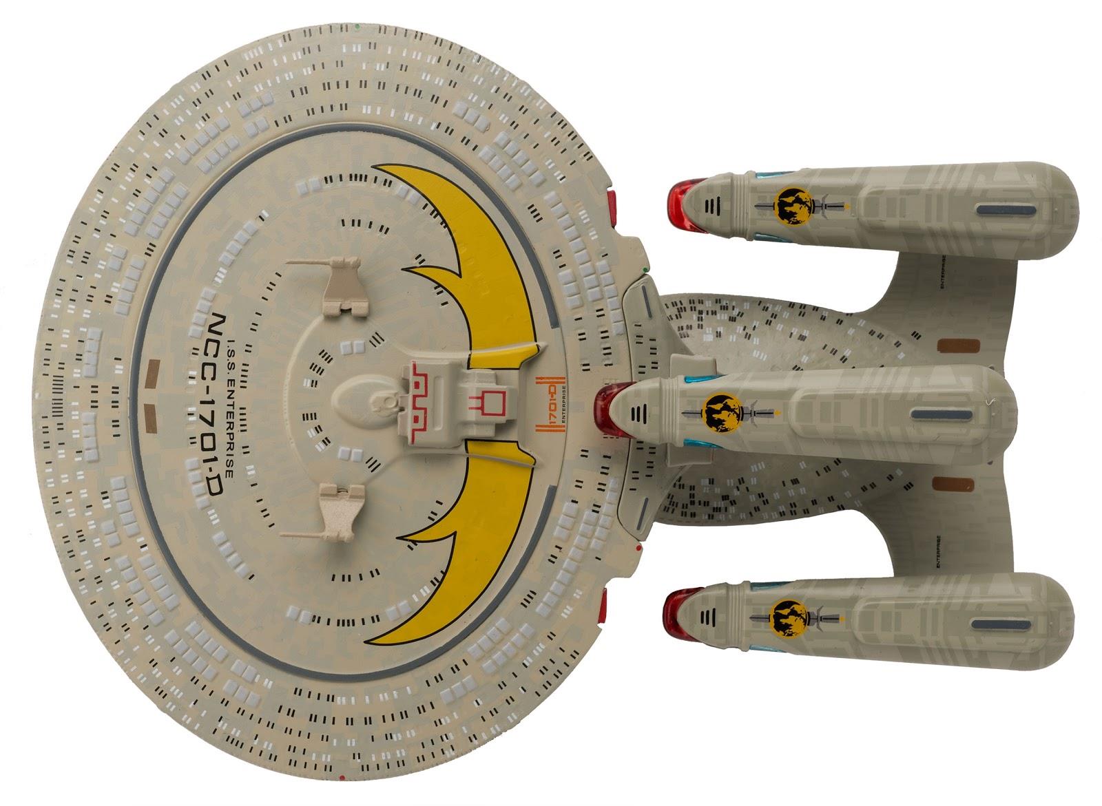 #17 I.S.S. Enterprise-D NCC-1701-D Mirror Universe (Paint Variant) Model Diecast Ship BONUS ISSUE (Eaglemoss / Star Trek)