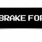 JINX Minecraft I BRAKE FOR PORKCHOP Bumper Sticker (Black)