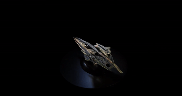 #04 Seven of Nine’s Fenris Ranger Ship Die-Cast Model Picard (Eaglemoss / Star Trek)