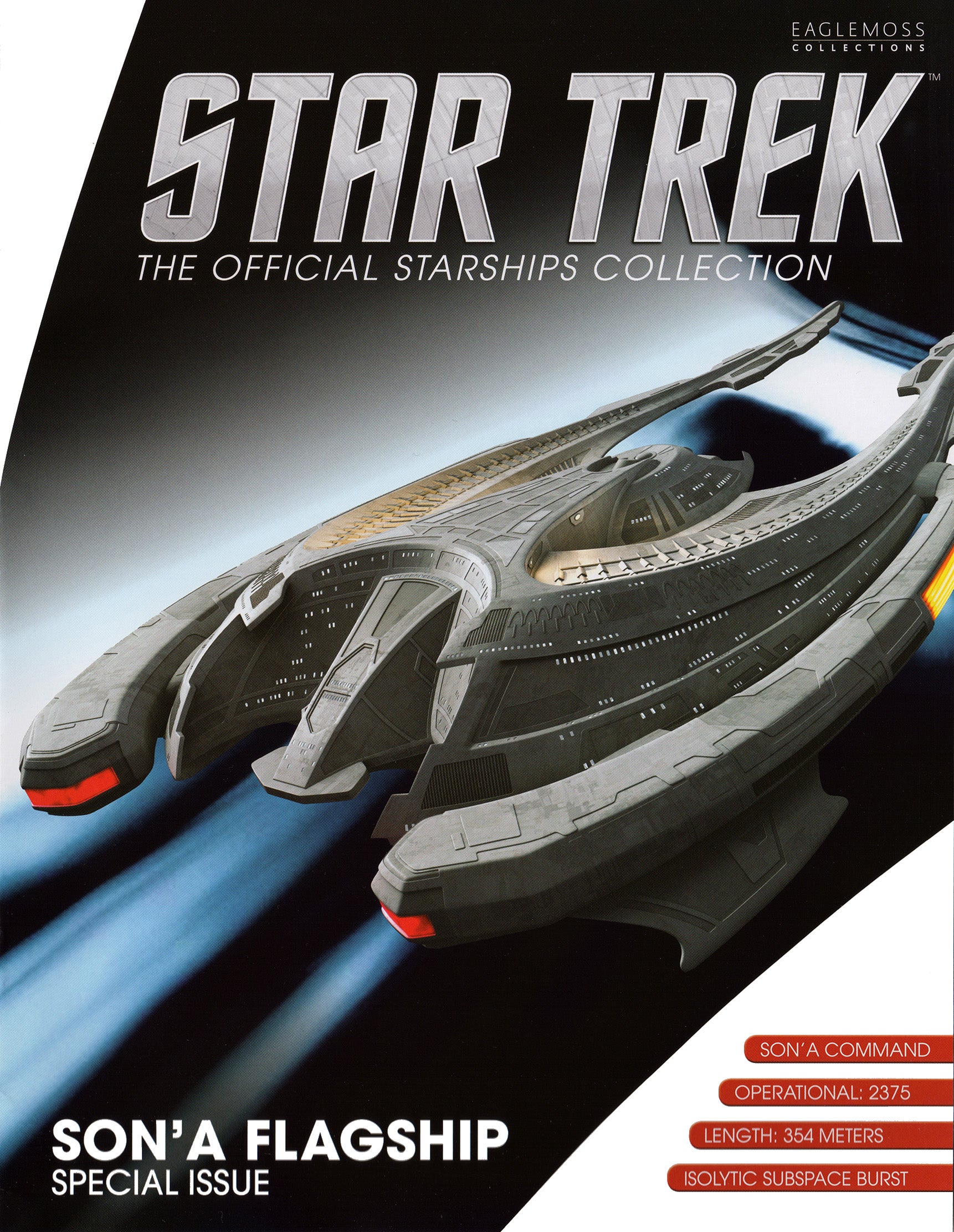 #19 S'Onar Flagship Model Die Cast Ship Eaglemoss Star Trek